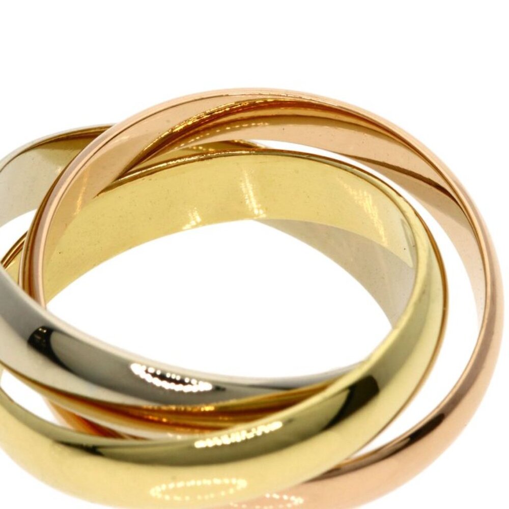 Cartier Trinity 48 Ring 18K Yellow Gold 18K White Pink - Picture 6 of 9